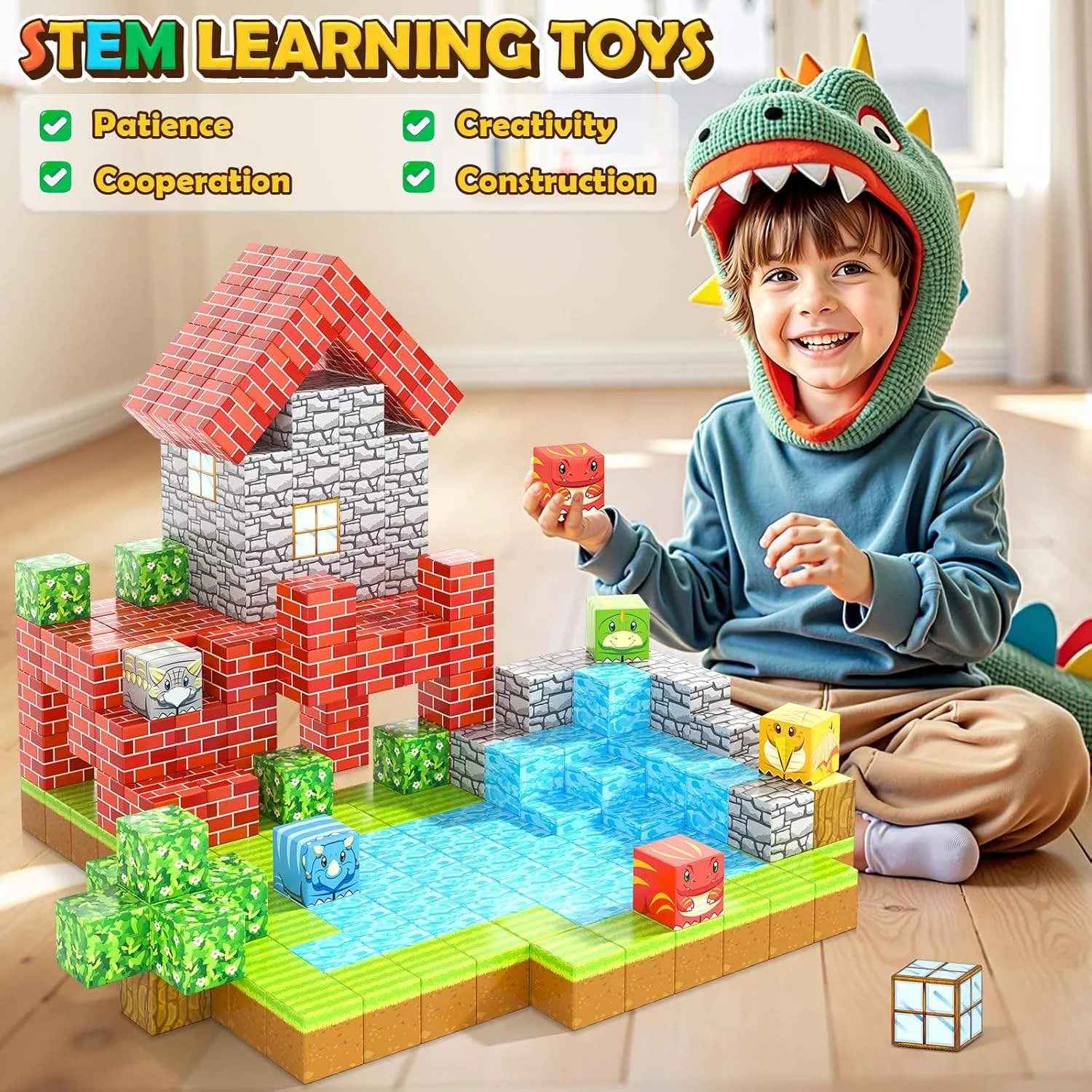 Cubo Magnético 180 pcs - ¡Diversión infinita!