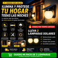 LÁMPARA SOLAR ESFÉRICA DE PARED