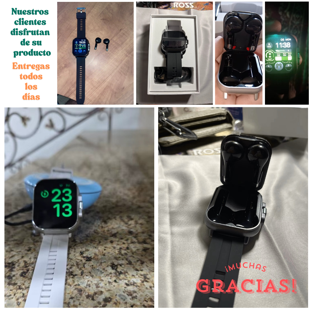 Smart Watch D8pro con Auriculares - 2 en 1
