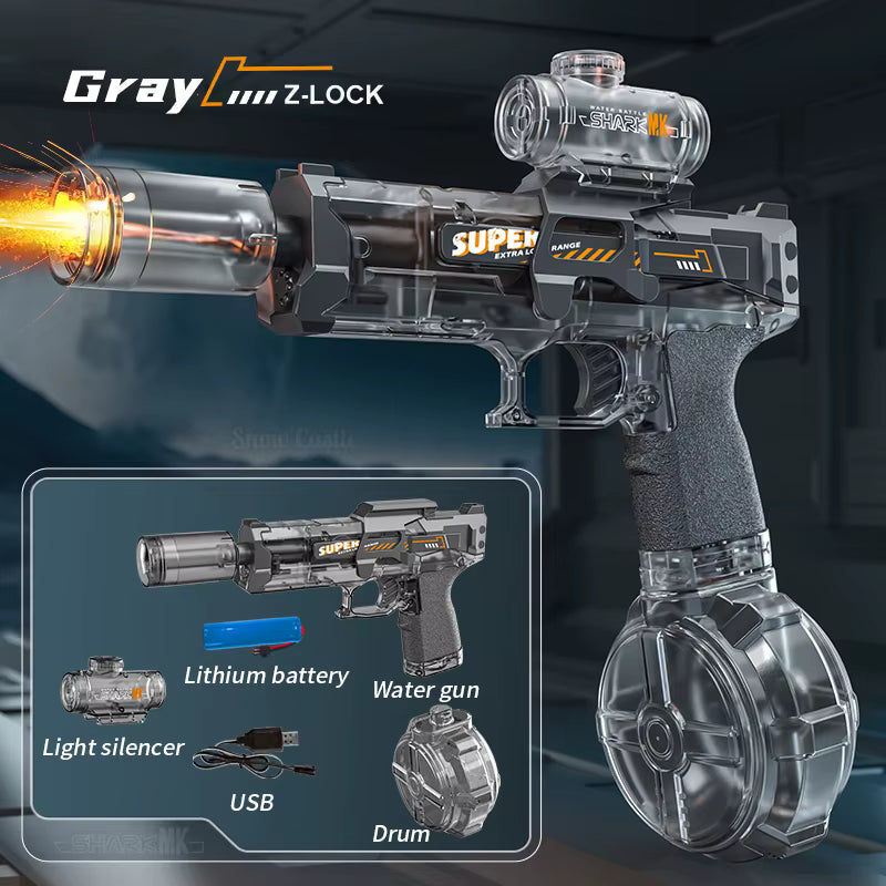 Pistola de Agua Eléctrica Con Luz RGB