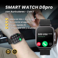 Smart Watch D8pro con Auriculares - 2 en 1